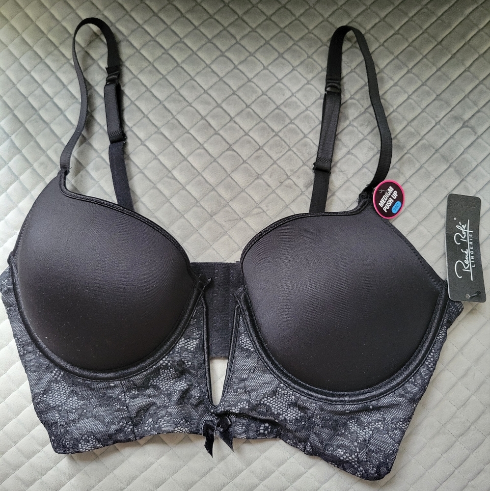 Black Plunge Bra